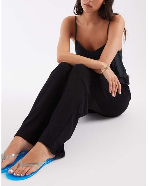 JJXX Blue Co-ord Knitted Trousers