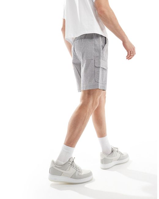 ASOS – weite cargo-shorts in Gray für Herren