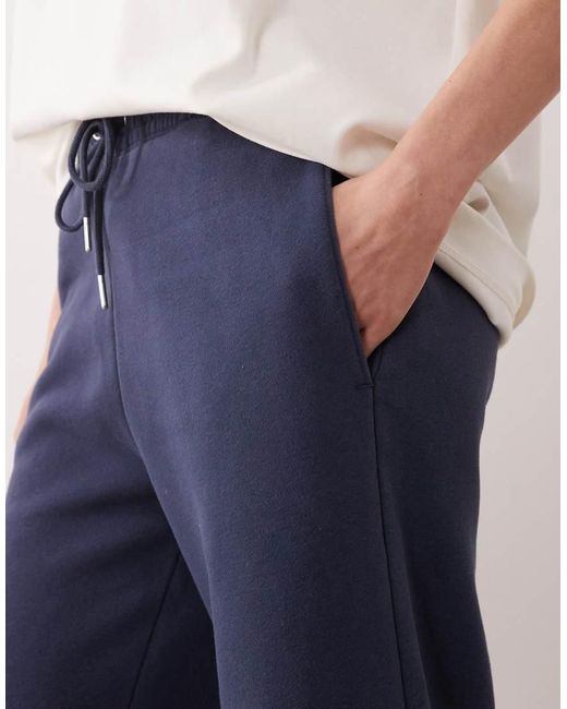 Abercrombie & Fitch Blue High Rise Wide Leg Logo joggers