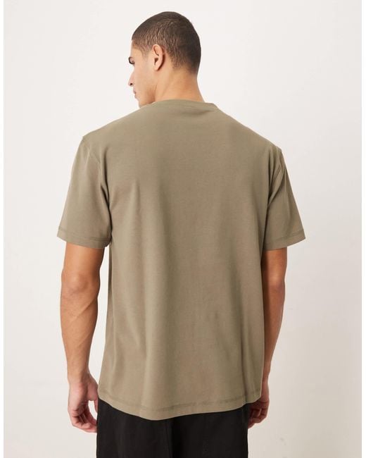 ASOS Natural Heavyweight Relaxed T-shirt for men