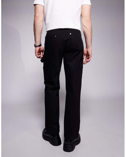 Sixth June Black Carpenter Jeans for men