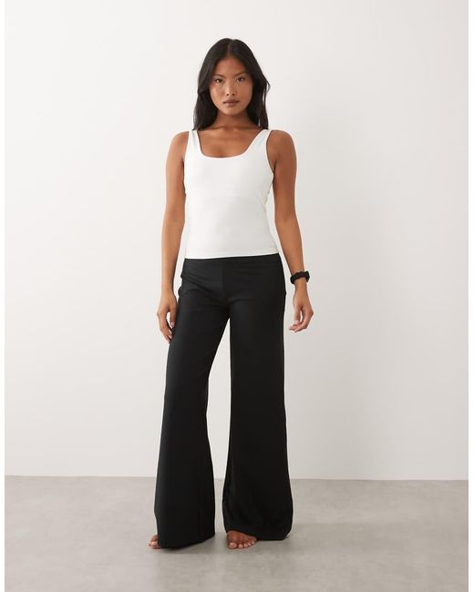 4505 Blue Petite Icon Soft Touch High Waist Wide Leg Dance Pant