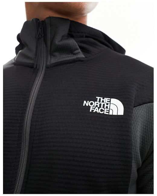 The North Face Black Training Mountain Athletic Zip Up Fleece Hoodie for men