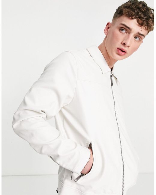 white harrington jacket