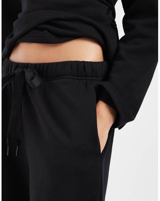 Vero Moda Black Tie Waist Wide Leg Joggers Co-Ord
