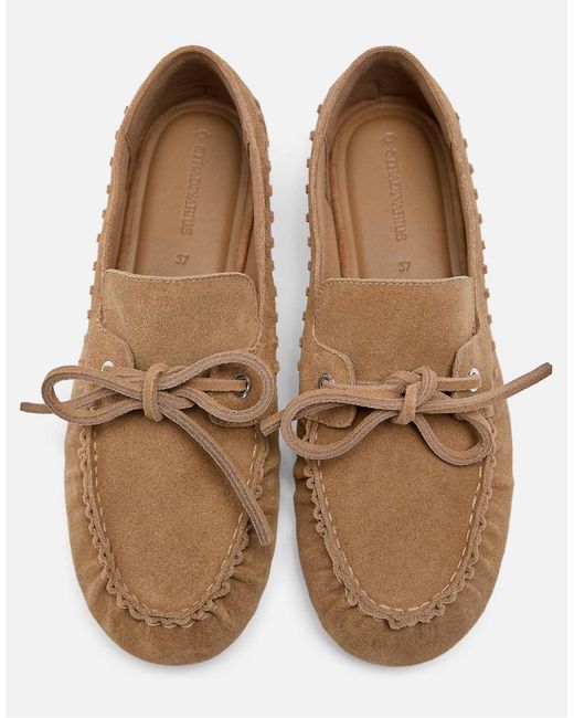 Stradivarius White – bootsschuhe aus leder