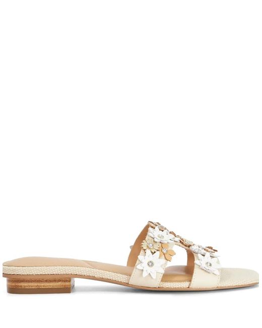 Dune Natural Loupes Slider Sandals
