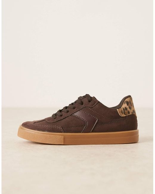 ASOS Brown Drift Lace Up Trainers