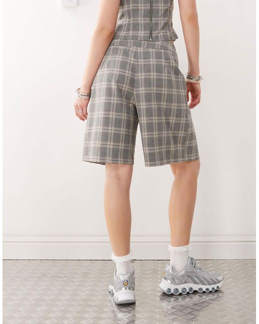 Collusion Multicolor Tailored Co-ord Check Culotte
