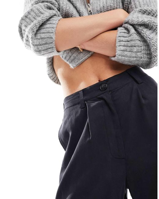 Asos design tall - pantalon droit décontracté - délavé ASOS en coloris Blue