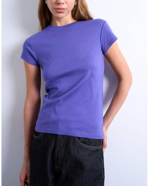 T-Shirt Basic di TOPSHOP in Blue