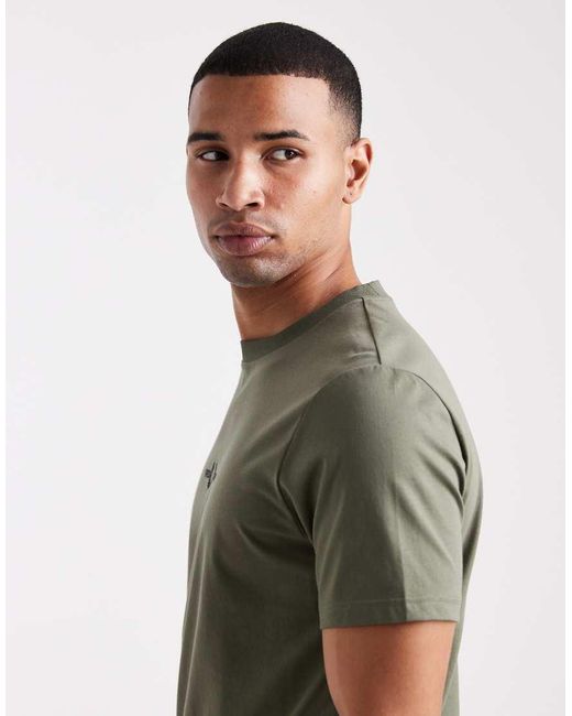 Fred Perry Green Embroidered T-shirt for men