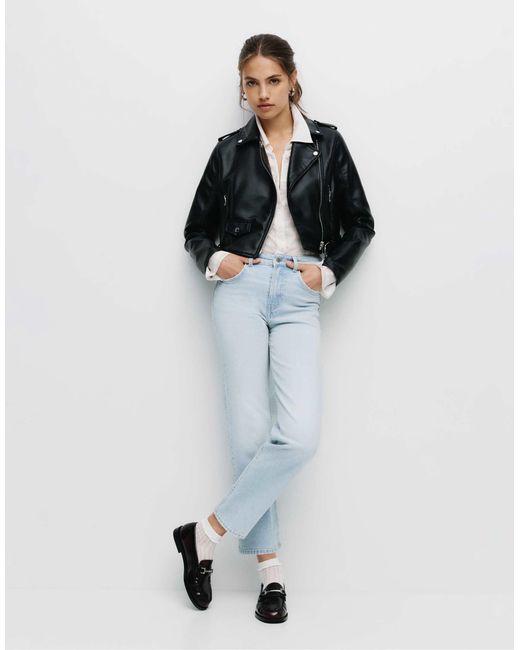 Pull&Bear Blue – straight jeans