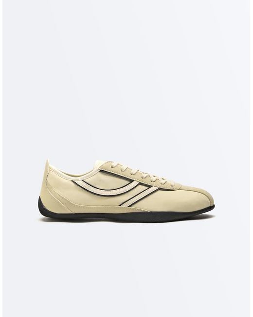 Oysho White Soft Nylon Sports Trainer