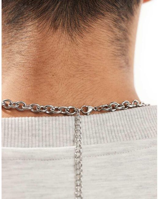 Collana A Catenina di ASOS in Natural da Uomo