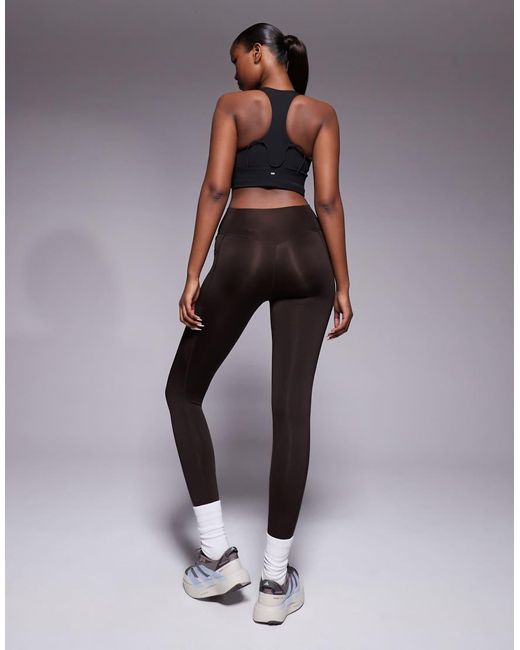 Adidas Originals Brown Adidas Training Optime Essentials 7/8 Leggings