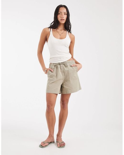 ASOS White Pull On Short