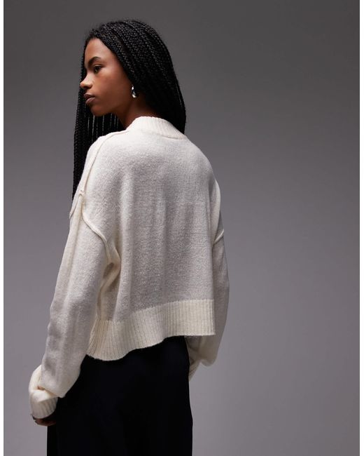 Pull ras Collusion en coloris Gray