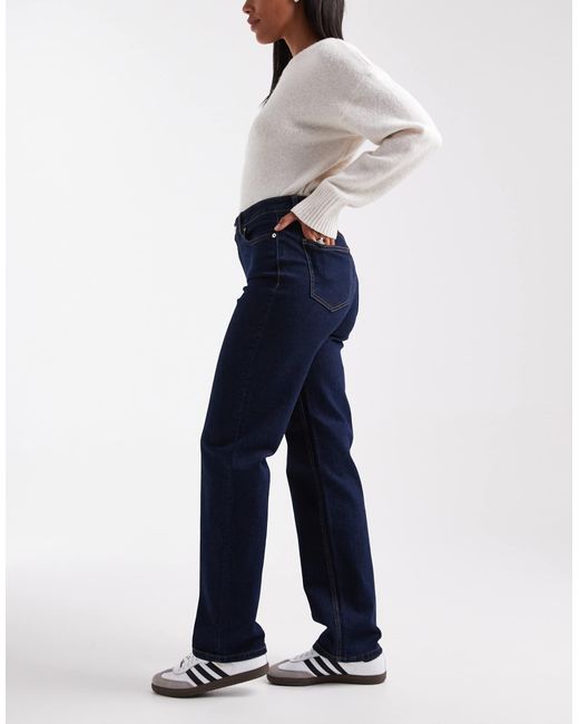 Miss Selfridge Blue Straight Leg Jeans