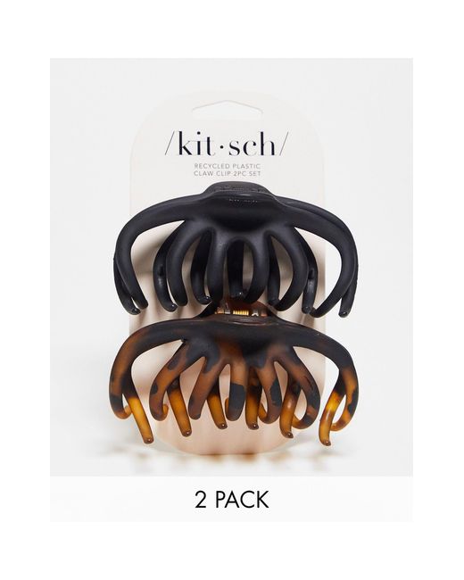 Kitsch Octopus Claw Clips 2 Pack in Black Lyst