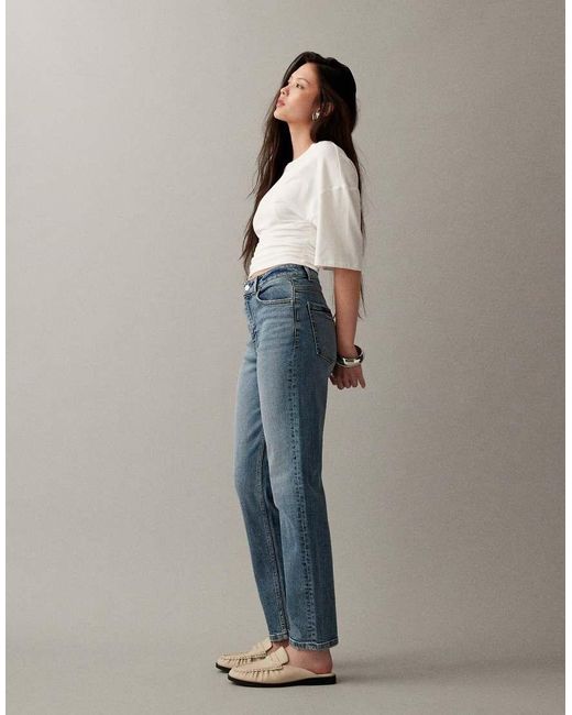ASOS Blue Slim Fit Mom Jeans