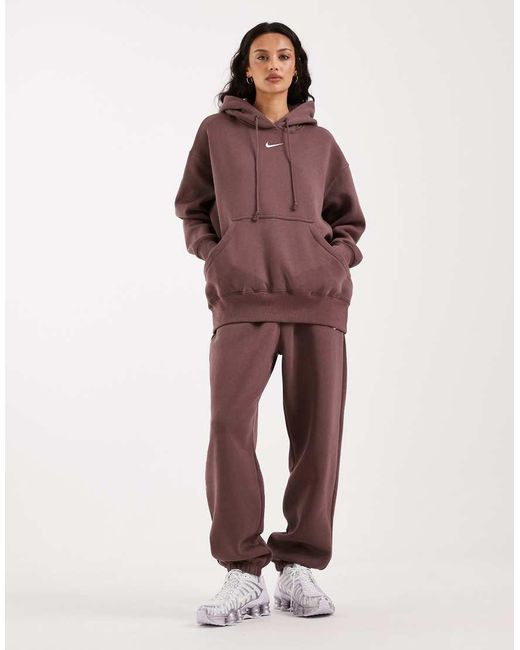 Nike Brown Phoenix Fleece Oversized Hoodie