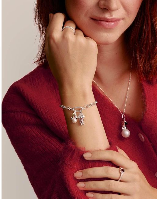 Thomas Sabo White Reindeer Charm Pendant