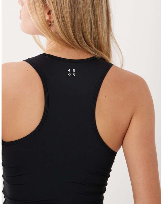 4505 Blue Active Slightly Cropped High Neck Vest