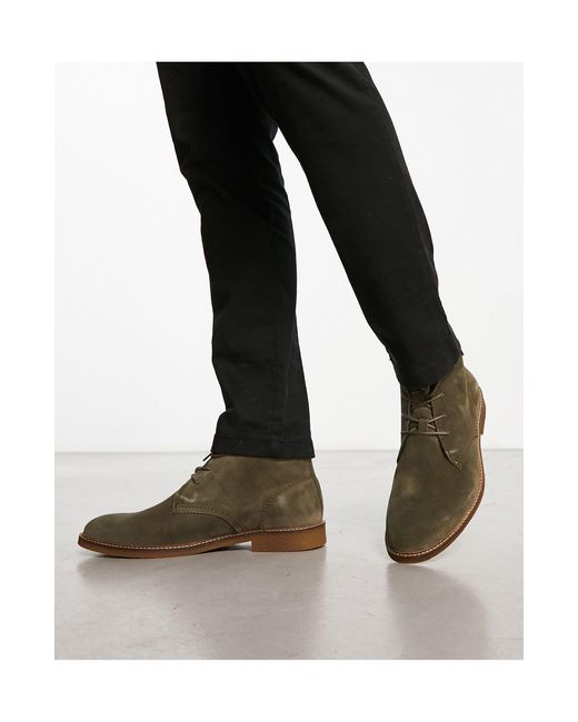 Barbour Sonoran - Desert Boots Van Suède in het Black voor heren