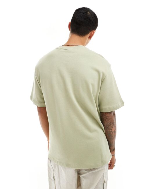 Only & Sons – t-shirt aus robustem stoff in Green für Herren