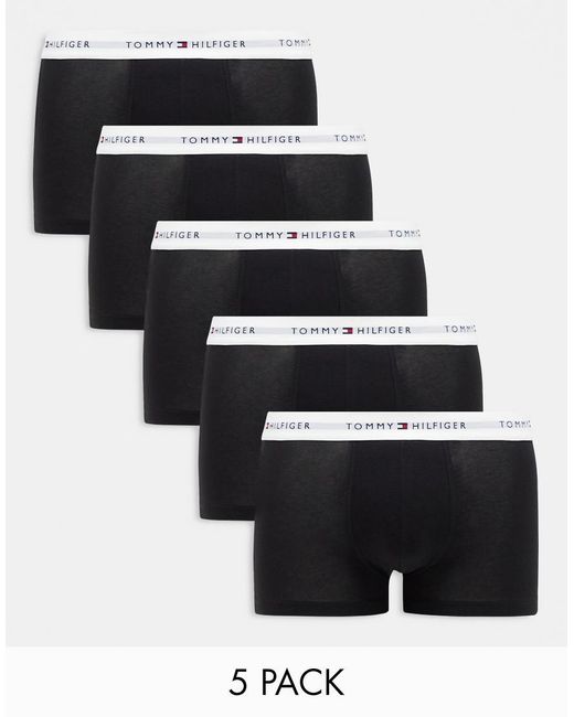 Pack De 5 Pares De Calzoncillos En De Tommy Hilfiger de hombre de color White