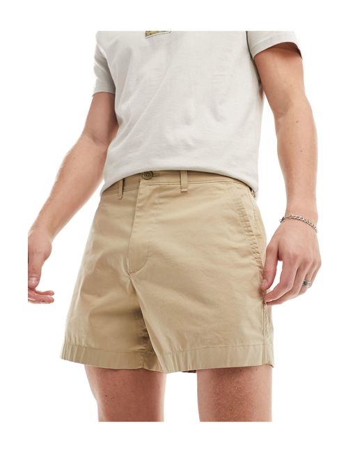 Pantalones cortos chinos Abercrombie & Fitch de hombre de color Natural