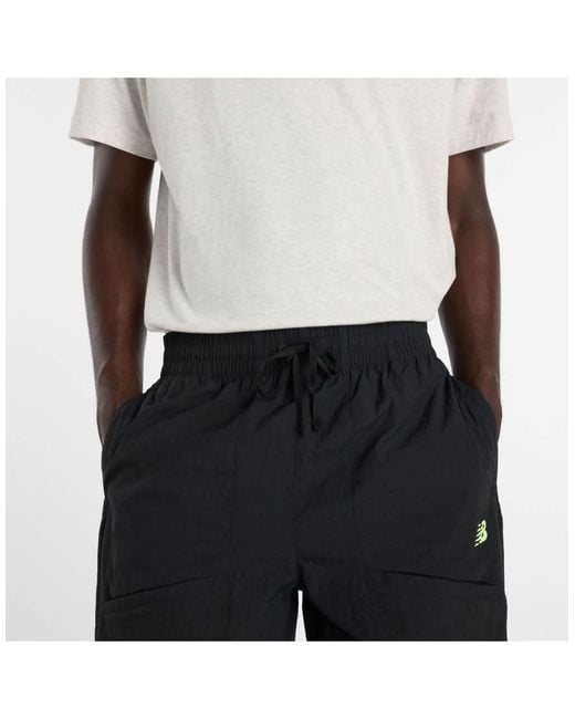 New Balance Black Castlefield Woven Pant for men