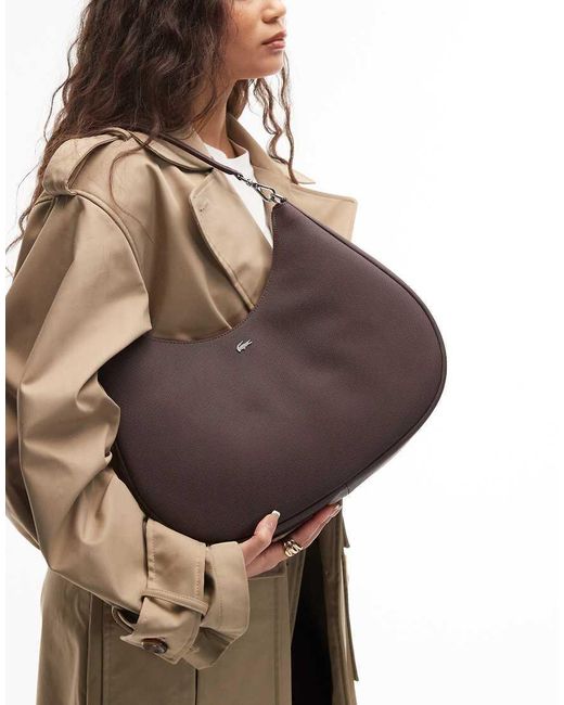 Lacoste Brown Nylon Bag