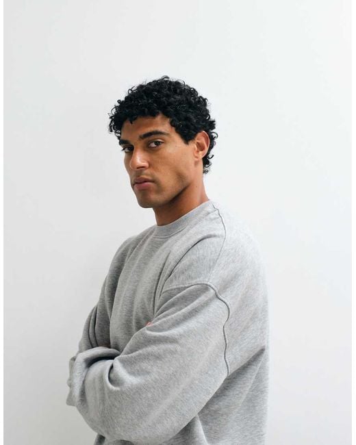 ASOS Gray Essentials Extreme Oversized Sweatshirt for men