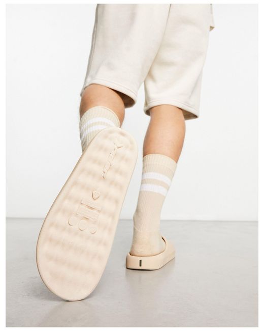 Sliders and shop white socks