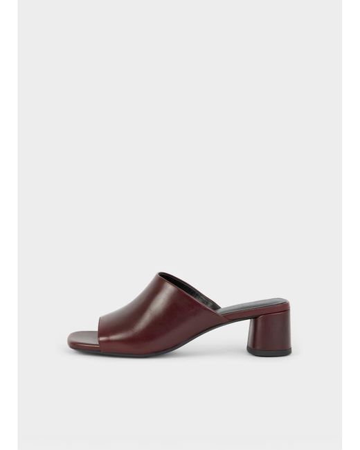 Vagabond Brown Shoemakers Piper Leather Heeled Mules