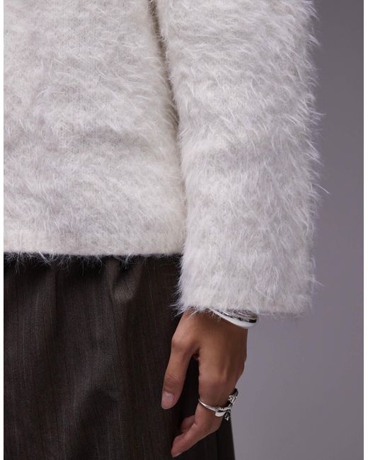 TOPSHOP Gray – besonders flauschiger oversize-pullover
