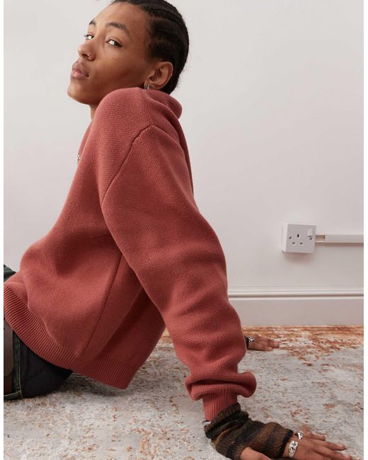 Weekday Red Emilio Jumper for men