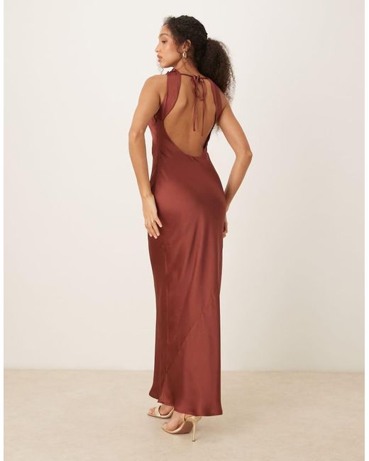 Pretty Lavish Natural Everlee Cowl Maxi Dress