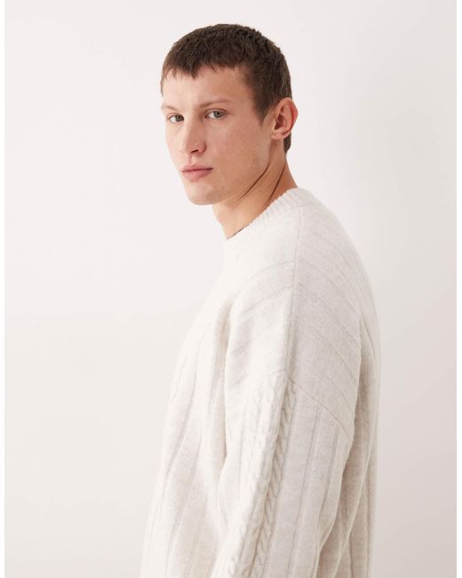 ASOS – oversize-strickpullover in White für Herren