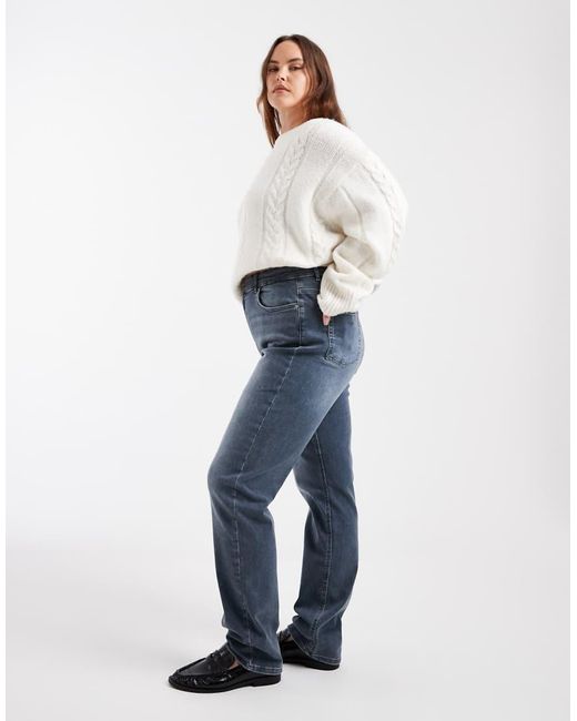 ONLY Blue Straight Leg Jeans
