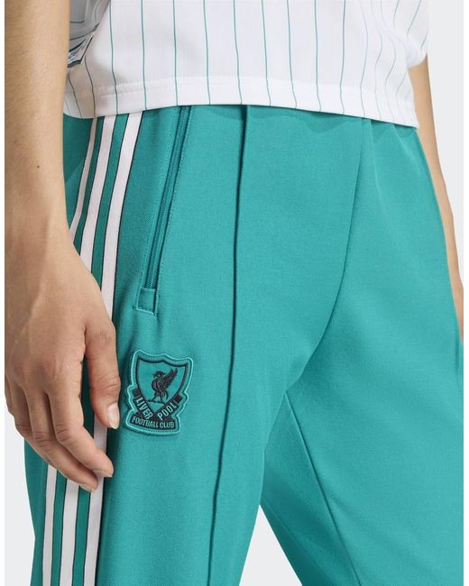 Adidas Originals Blue Liverpool Fc Terrace Icons Track Pants