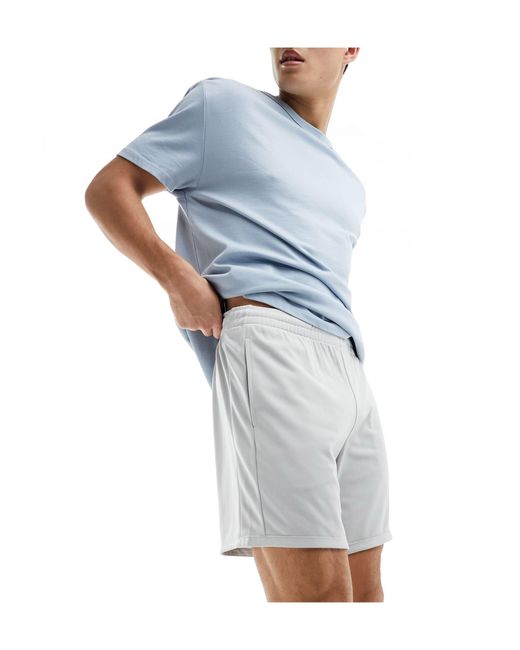 Pantalones cortos gris plateado deportivos ASOS 4505 de hombre de color Blue