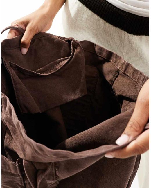 ASOS Tote Tas Met Meerdere Vakken in het Brown