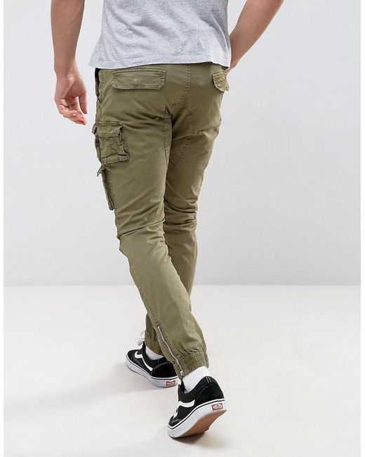 Replay Slim Fit Cargo Pant in Green for Men | Lyst