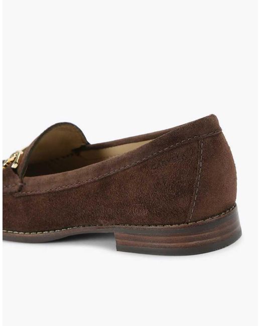 Carvela Kurt Geiger Brown Click Flat Shoes