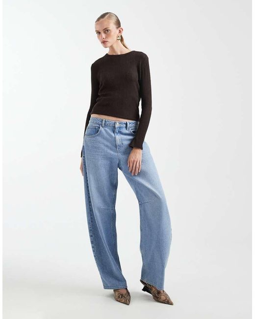 Mango Black Teen Lightweight Knitted Top With Flared Sleeves