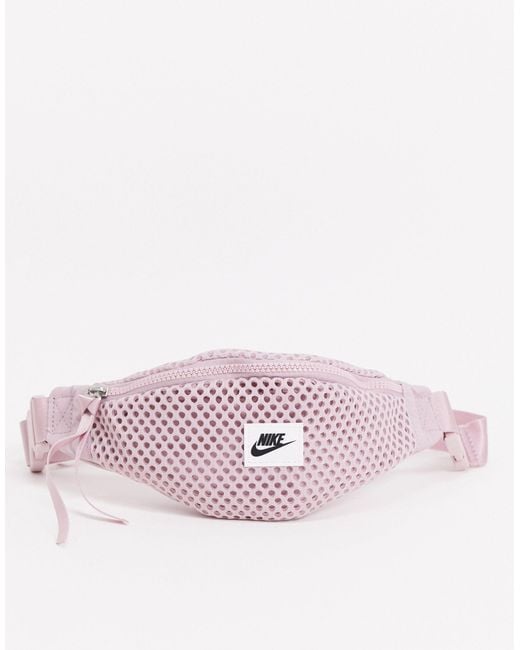 Nike Pink Mesh Bum Bag | Lyst