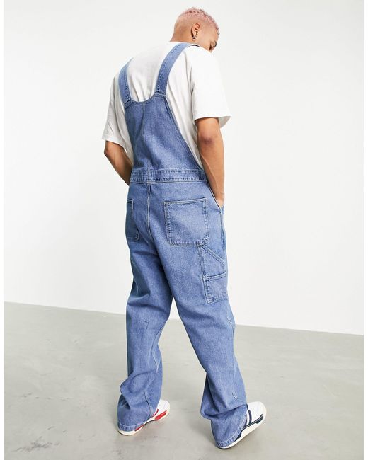 ASOS Asos Actual baggy Denim Dungarees 
